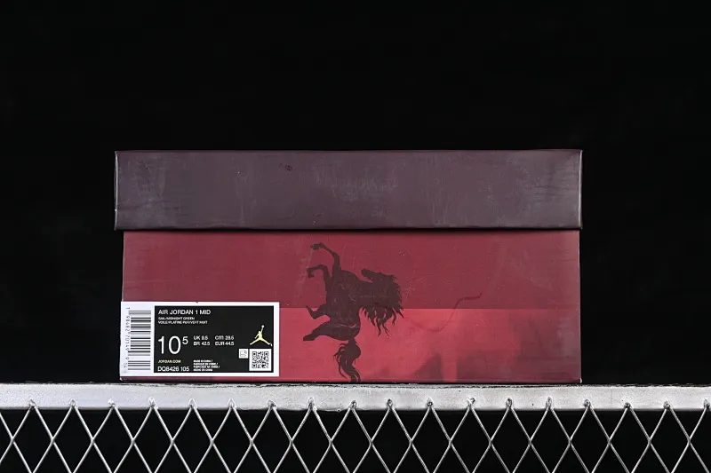All Categories Air Jordan Jordan Series Basketball Shoes Air Jordan 1 Mid Air Jordan 1 Mid AJ1 Joe 1 Year of the Horse Limited Chinese Cultural Leisure Sneakers DQ8426-105